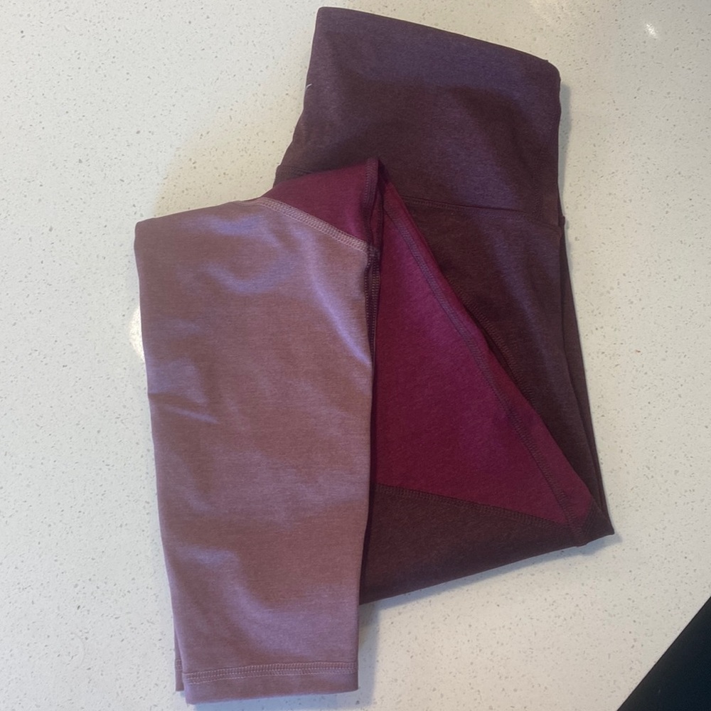 Old Navy full length color block leggings size M